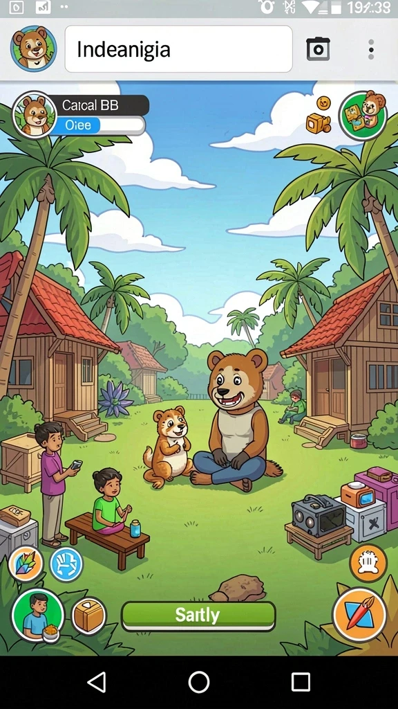 kodokhoki889 - Interaksi sosial dengan teman dalam permainan.